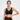 Women's Zip Front Active Yoga Sports Bras Black