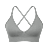 Adjustable Spaghetti Strap V Neck Bra