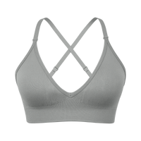 Adjustable Spaghetti Strap V Neck Bra