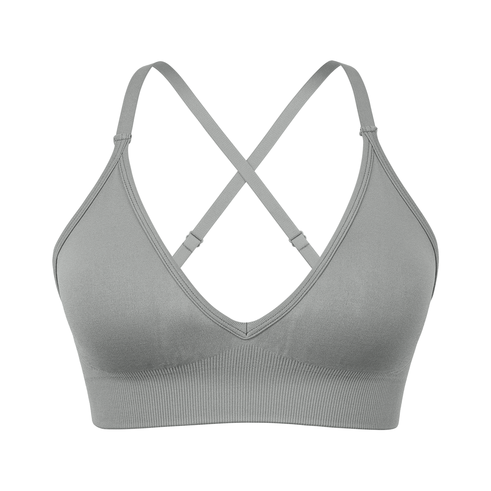 Adjustable Spaghetti Strap V Neck Bra