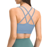 Sports Ruched V Neck Bra