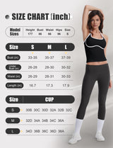 Color Block Halter Tank Top with Built-in Bra