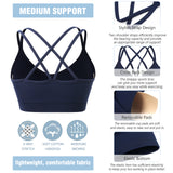 Cross Back Sports Bra Blue