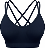 Cross Back Sports Bra Blue