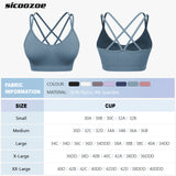 Cross Back Sports Bra Light Blue