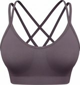 Cross Back Sports Bra Light Purple