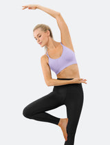 Cross Back Sports Bra Purple