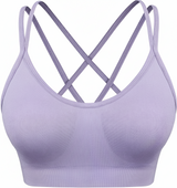 Cross Back Sports Bra Purple