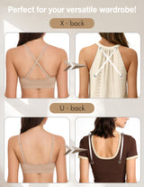 Deep V Wireless Comfortable Bra