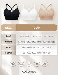 Deep V Wireless Comfortable Bra