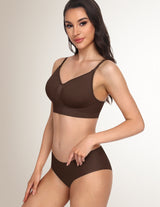 Deep V Wireless Comfortable Bra