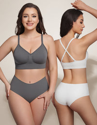 Deep V Wireless Comfortable Bra
