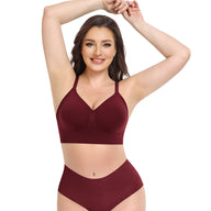 Deep V Wireless Comfortable Bra
