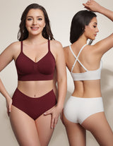 Deep V Wireless Comfortable Bra