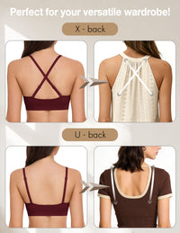 Deep V Wireless Comfortable Bra