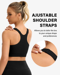 Front Zip High Support Sports Bra