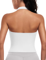 Halter V-Neck Wrap Workout Tank Top