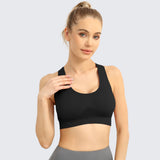 Racerback Sports Bra for Women Black
