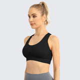 Racerback Sports Bra for Women Black