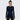 Seamless Workout Shirts for Women Long Sleeve Navy Blue
