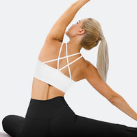 Sports Ruched V Neck Bra