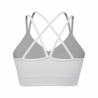 Sports Ruched V Neck Bra