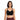 Sports Ruched V Neck Bra Black