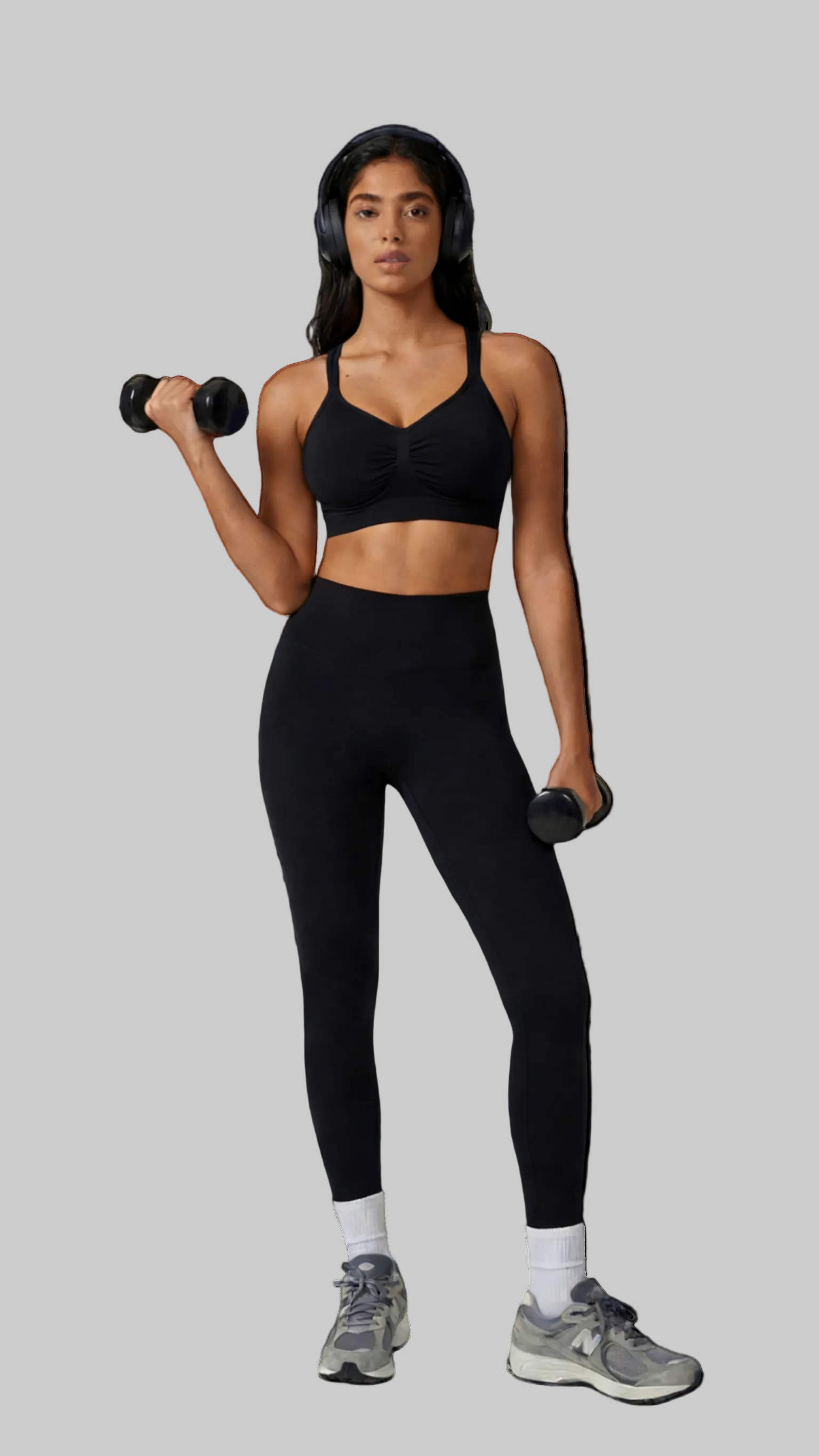 Strappy Cross Back Sports Bra