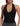 V Neck Open Back Halter Crop Top with Built-in Bra