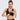 Zip Front Racerback Sports Bra Black