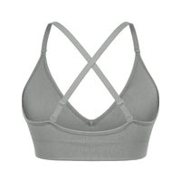 Adjustable Spaghetti Strap V Neck Bra