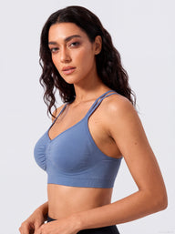 cross-back sports bra