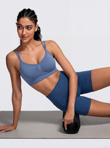 cross-back sports bra
