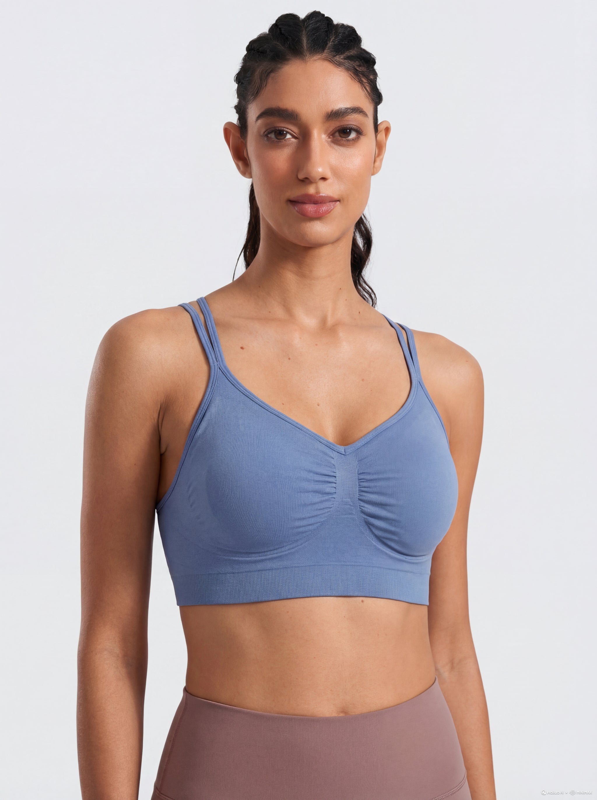 cross-back sports bra