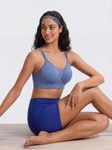 cross-back sports bra
