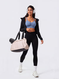 cross-back sports bra