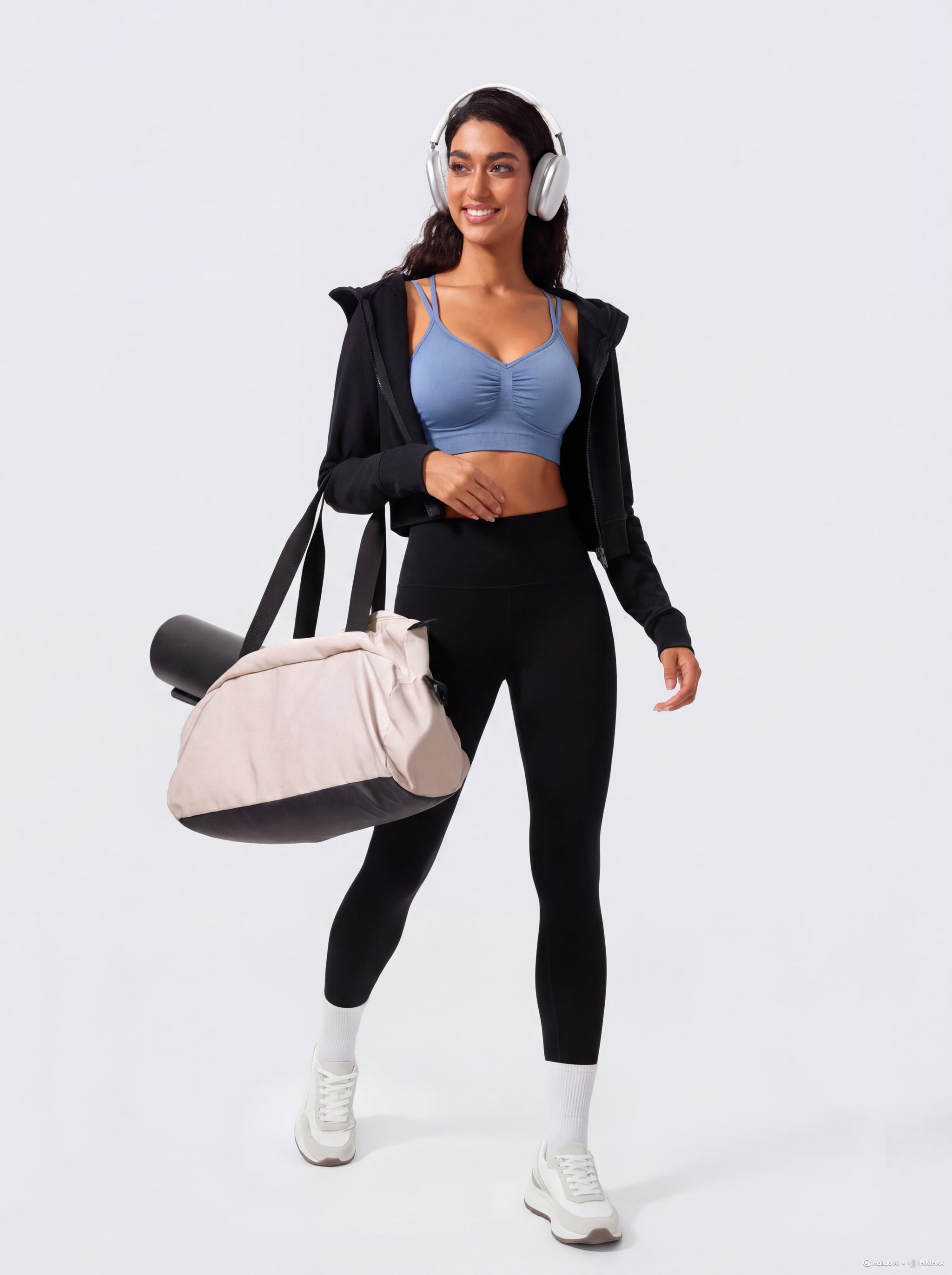 cross-back sports bra